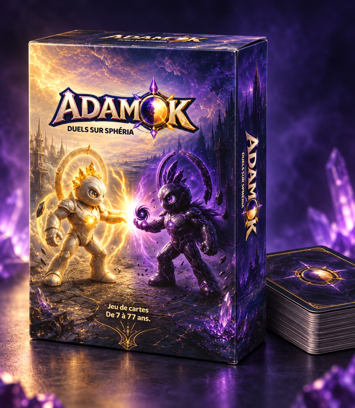 Coffret 3D du jeu de cartes ADAMOK